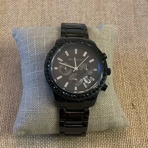 NEW RARE Silpada Black On Black Watch T3139